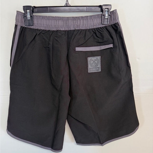 Dixxon the Chad Board trunk Shorts Men’s Size Small Black Gray Elastic Waist - Picture 2 of 7